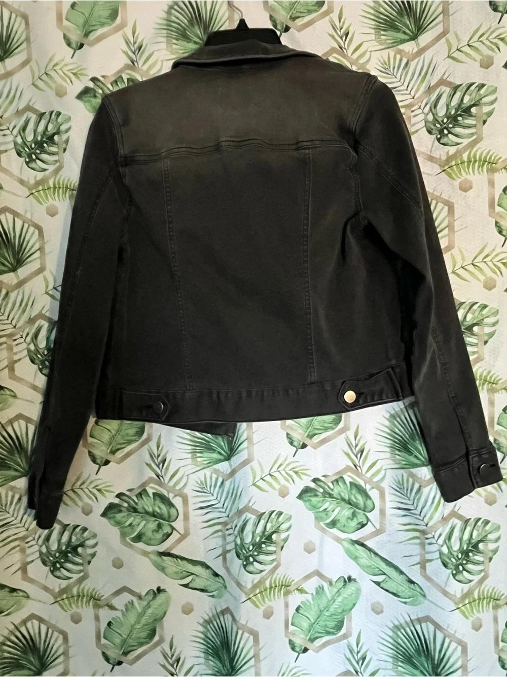 Market & Spruce Black Denim Jean Jacket - Picture 3 of 7